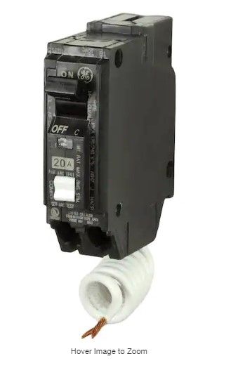 Photo 1 of (READ NOTES) Q-Line 20 Amp 1 in. Single Pole Arc Fault Combination Circuit Breaker
