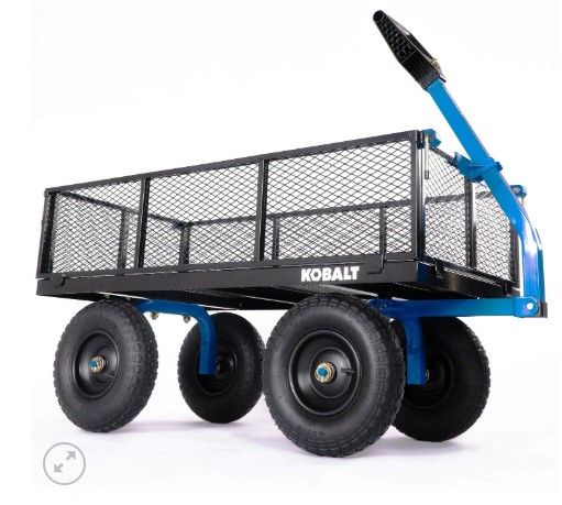 Photo 1 of (READ NOTES) Kobalt 6-cu ft Steel Yard Cart
