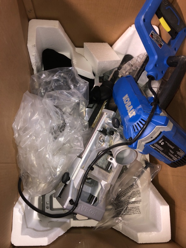 Photo 2 of (READ NOTES) Kobalt 10-in 15-Amp Dual Bevel Sliding Compound Corded Miter Saw
