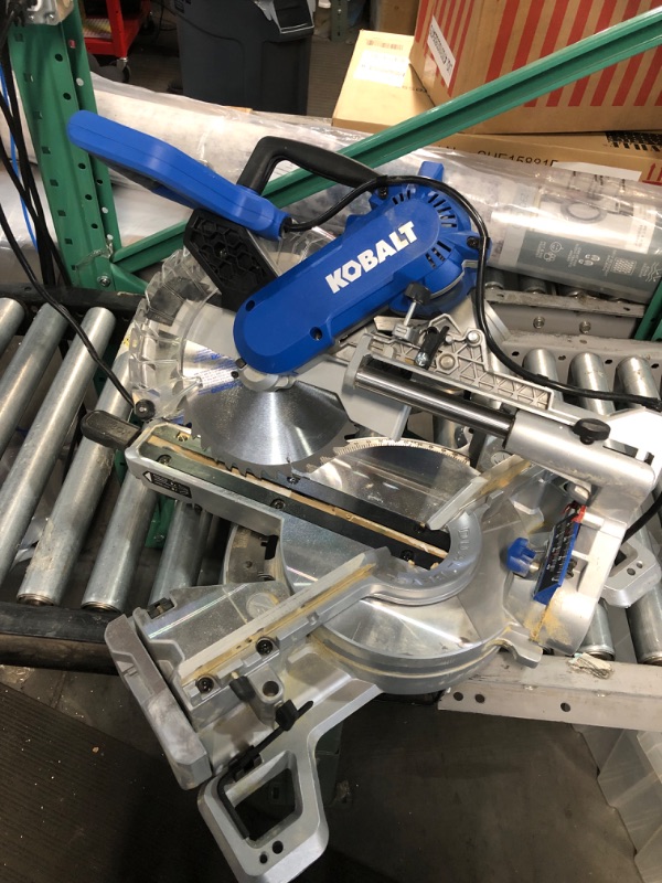 Photo 5 of (READ NOTES) Kobalt 10-in 15-Amp Dual Bevel Sliding Compound Corded Miter Saw
