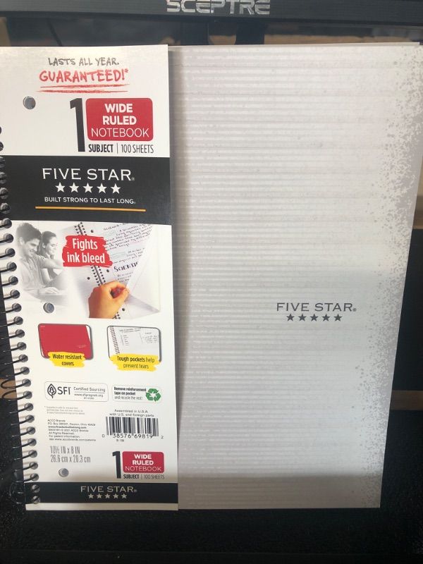 Photo 1 of fivestar notebook