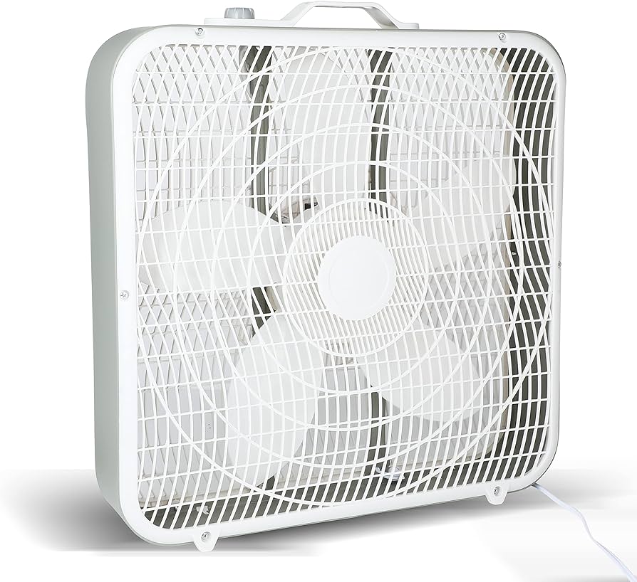 Photo 1 of Simple Deluxe 20” Box Fan, 3-Speed Cooling Fan with Aerodynamic Shaped Fan Blades