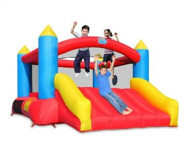 Photo 1 of **PARTS ONLY** **SEE CLERK NOTES** Action air Bounce House Set 9745x9700