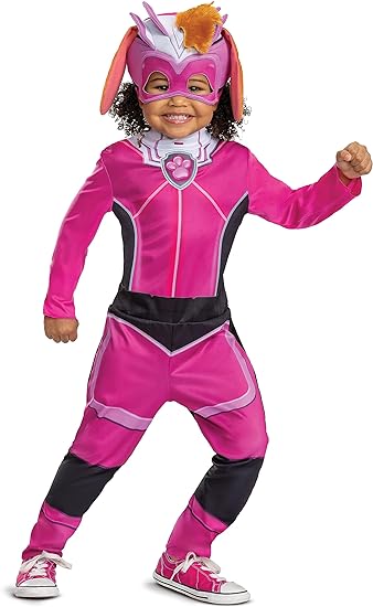 Photo 1 of Skye Paw Patrol Costume, Official Paw Patrol Toddler Halloween Outfit with Headpiece for Kids
