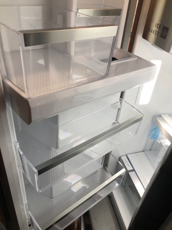 Photo 1 of (READ NOTES) 22.6 cu. ft. French Door Refrigerator in Stainless Steel, Counter-Depth
