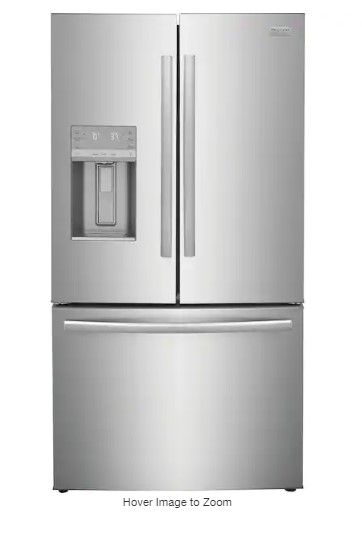 Photo 1 of (READ NOTES) 22.6 cu. ft. French Door Refrigerator in Stainless Steel, Counter-Depth
