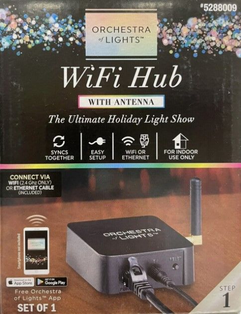 Photo 1 of (READ NOTES) Gemmy Orchestra of Lights WiFi Hub w/Antenna - New Improved Style
