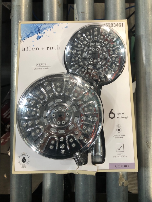 Photo 2 of (READ NOTES) allen + roth Nevis Round Dual Shower Head

