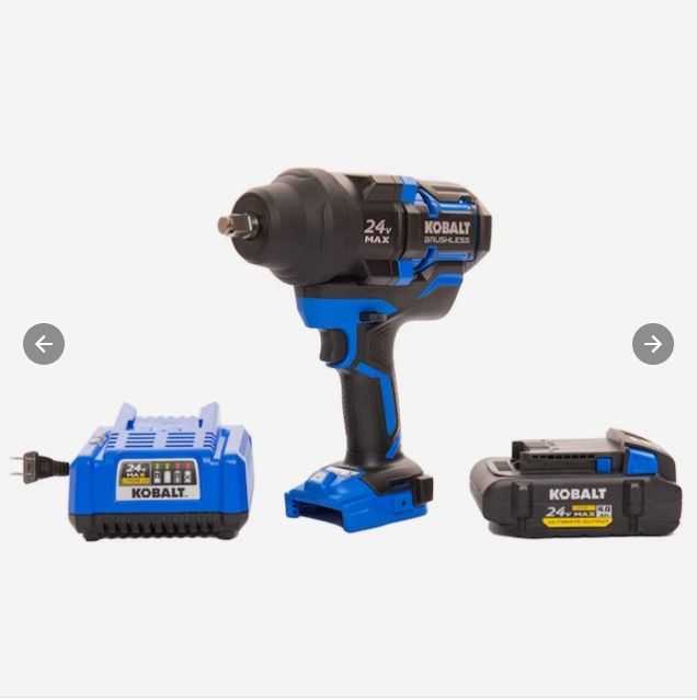 Photo 1 of (READ NOTES/SEEPHOTOS) Kobalt XTR 24-volt Max Variable Speed Brushless 1/2-in Drive Cordless Impact Wrench (Battery Included)
