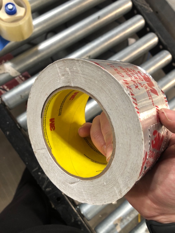 Photo 2 of 3M TALC Venture Tape UL181A-P Aluminum Foil Tape 1581A, Rigid and Flexible Duct Seaming, Durable, Cold Weather Adhesion, 3.89 in x 60 yd, 2 mil