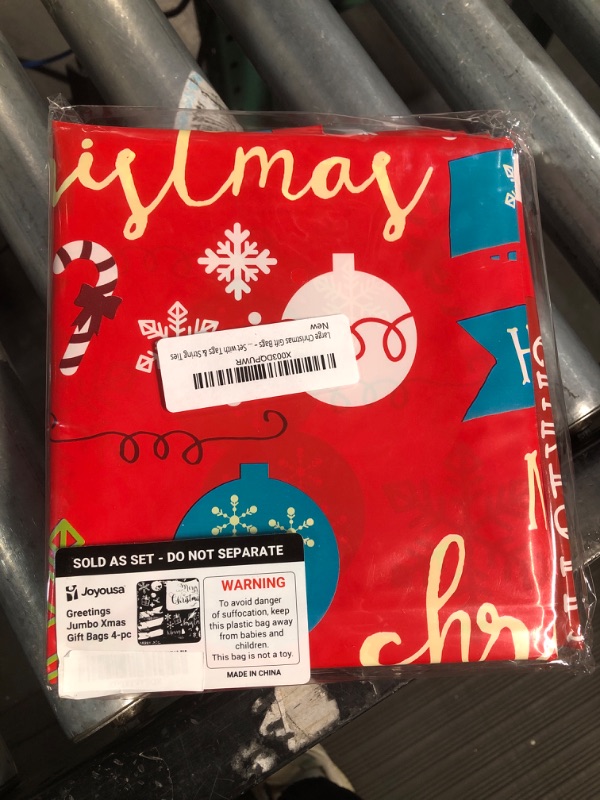 Photo 2 of Large Christmas Gift Bags - Set of 4 Xmas Presents 36”x44” Jumbo Extra Large Christmas Gift Bags Wrapping - Giant Gift Bags for Huge Gifts - Big Gift Sack Set Merry Christmas
