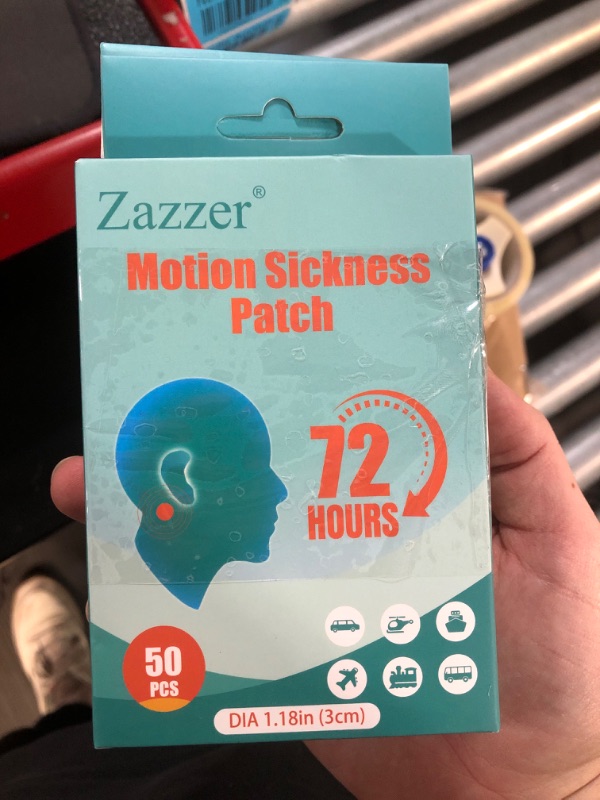 Photo 2 of 2 PACKS Motion Sickness Patches 50 Sheets – Sea Sickness Patches for Cruise -Dizziness Vertigo & Nausea Relief, for Cruise Ships, Airplanes, Cars, Non Drowsy, Travel Essentials,Cruise Essentials 50 Count