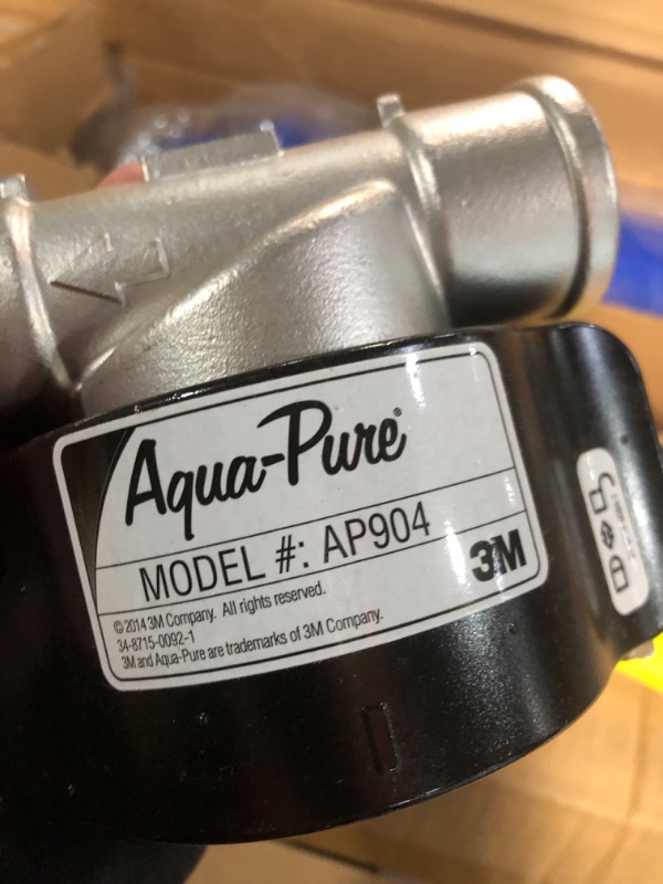 Photo 3 of (READ NOTES) 3M Aqua-Pure Whole House Sanitary Quick Change Water Filter System AP904, Reduces Sediment, Chlorine Taste and Odor, and Scale Water Filtration System Water Filter (PARTS ONLY) 