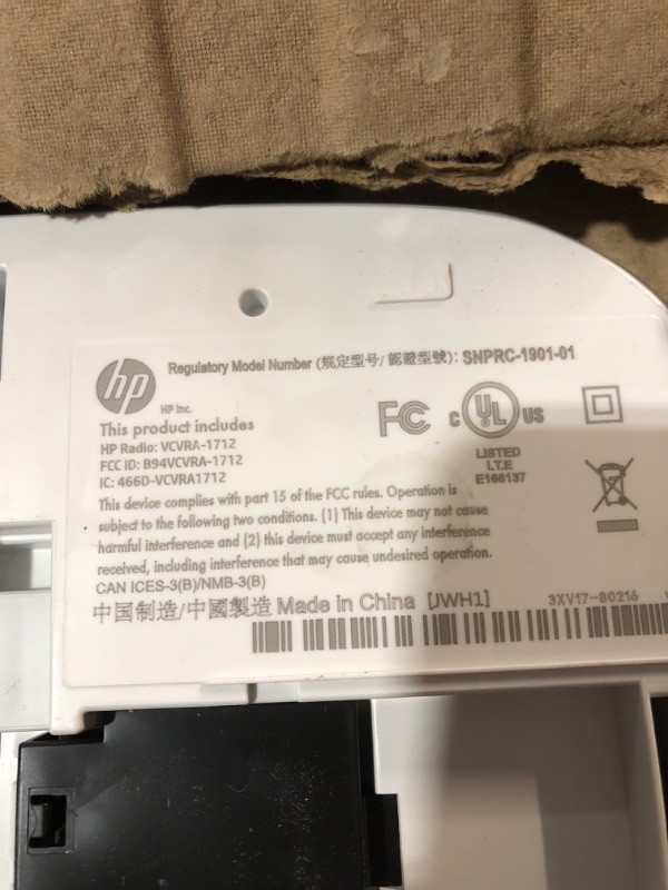 Photo 4 of HP DeskJet 2755e Wireless Color All-in-One Printer with bonus 6 months Instant Ink (26K67A), white