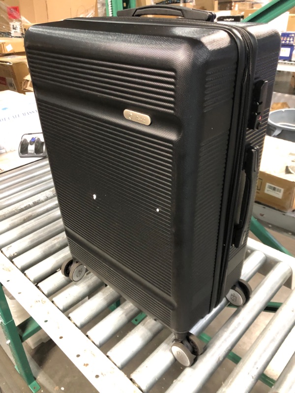 Photo 5 of (READ NOTES) Zitahli Luggage, Expandable Suitcase Checked Luggage, Hardside Luggage with TSA Lock Spinner Wheels YKK zippers, 24in (Black) Checked-Medium