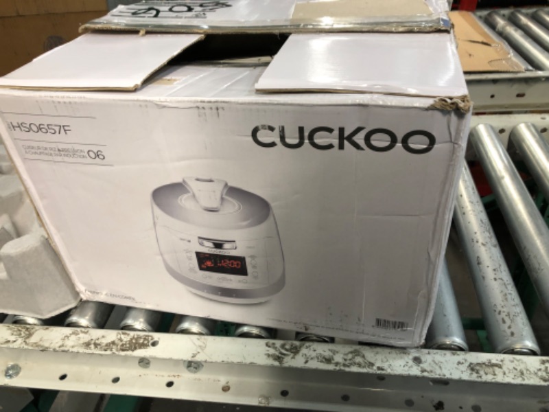 Photo 1 of CUCKOO CRP-HS0657FW | 6-Cup (Uncooked) Induction Heating Pressure Rice Cooker | 11 Menu Options, Stainless Steel