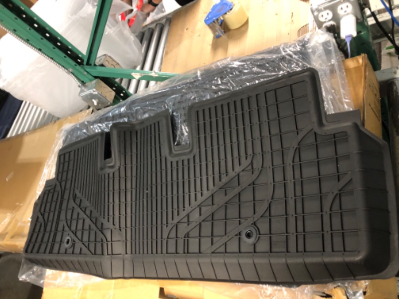 Photo 3 of 3W Tesla Model 3 Floor Mats, All-Weather TPE Floor Liner Compatible for Tesla Model 3 2021-2023