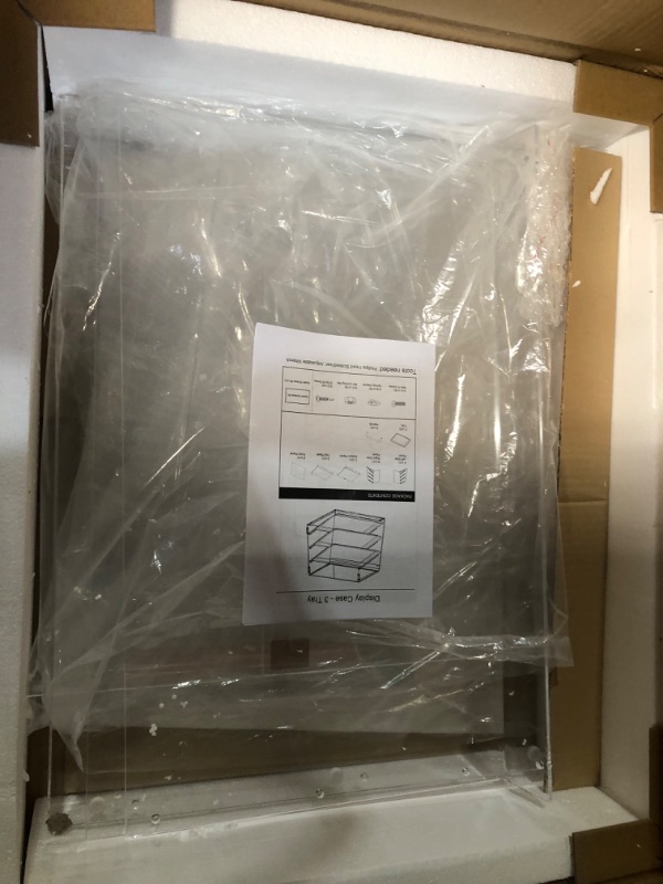 Photo 1 of **PARTS ONLY NO REFUNDS** YBSVO 3 Tray Commercial Countertop Bakery Display Case with Rear Doors - 21" x 17 3/4" x 16 1/2"