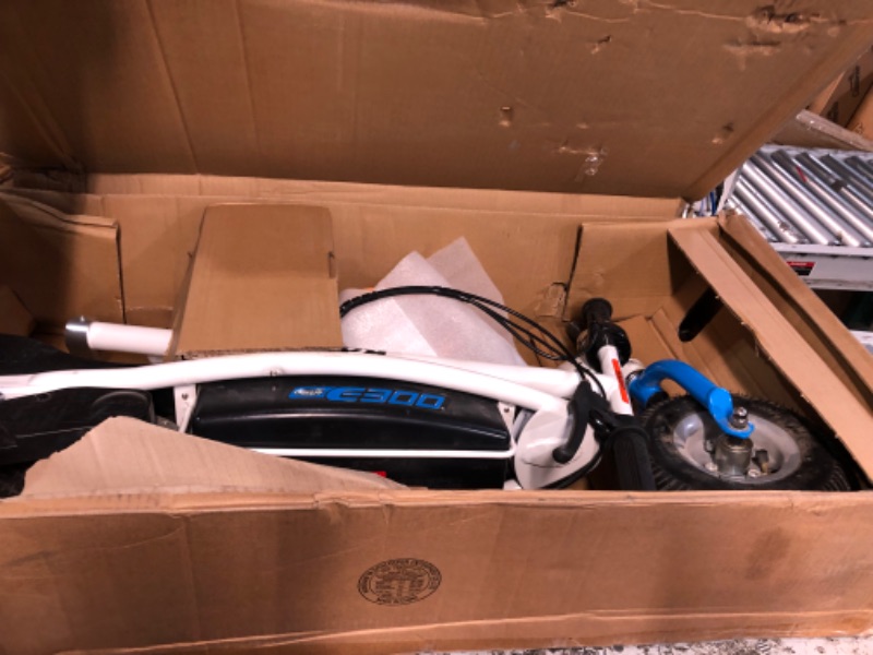 Photo 5 of (READ FULL POST) Razor 13113614 E300 Electric Scooter Standing Ride (E300) White/Blue