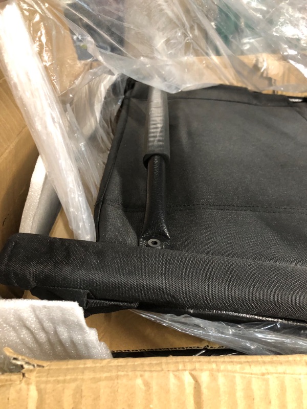 Photo 1 of ADVENOR Portable Stadium Seat with Back Support for Bleacher -2 Pack, Adjuatble 6 Reclining Position, 2 Pockets Thick Padded Cushion Ideal for Basketball Soccer Sport Events Regular Black 2