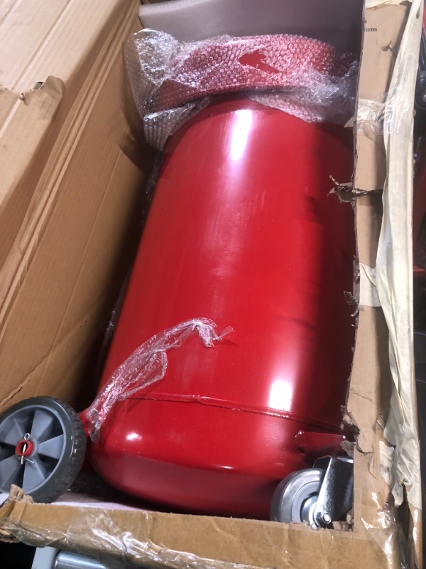 Photo 1 of VEVOR Waste Oil Drain Tank 20 Gallon Portable Oil Drain Air Operated Drainer Oil Change, Oil Drain Container, Fluid Fuel Transfer Drainage Adjustable Funnel Height, with Wheel for Easy Oil Removal