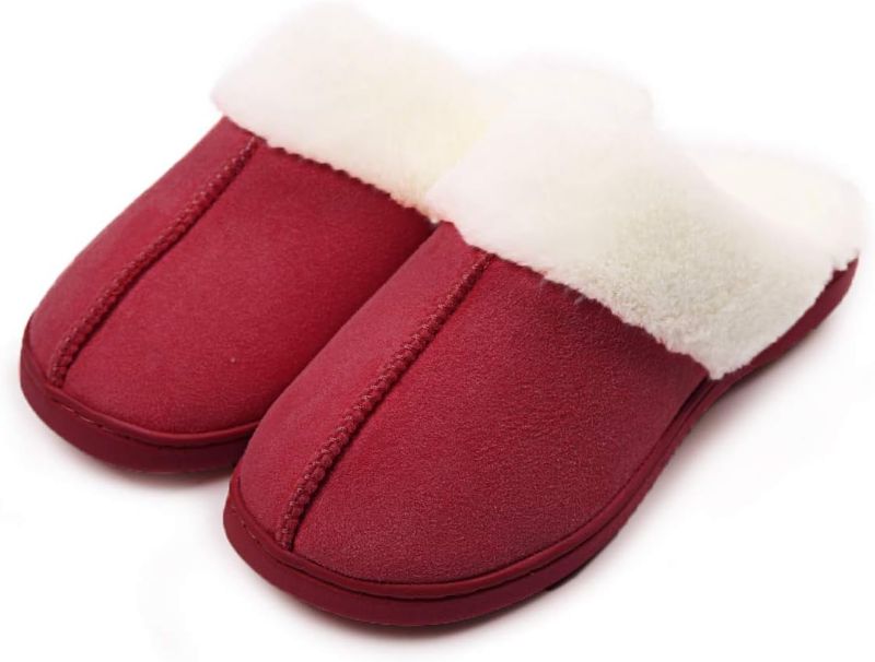 Photo 1 of Caramella Bubble Women's Memory Foam Slippers Comfort Wool-Like Plush Fleece Lined House Shoes Bedroom Shoes with Faux Fur Lining Indoor Outdoor