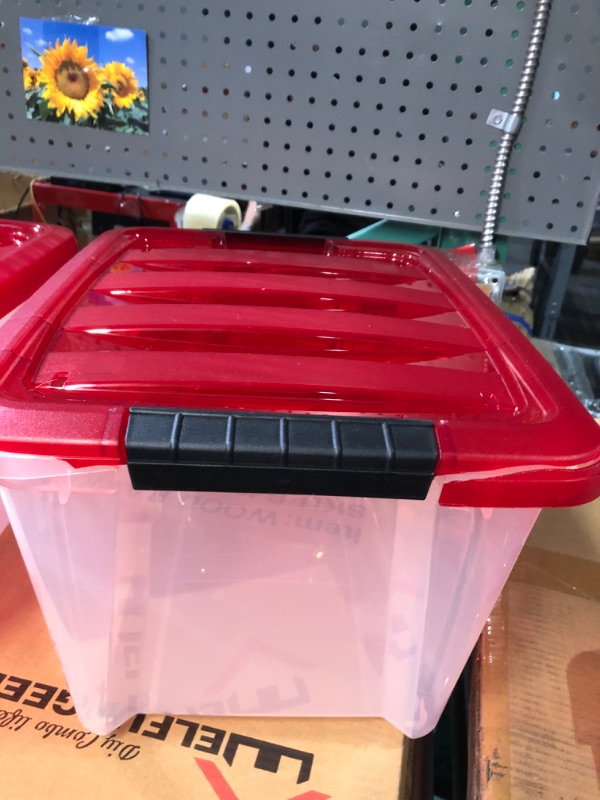 Photo 2 of  19 Quart Stackable Plastic Christmas Storage