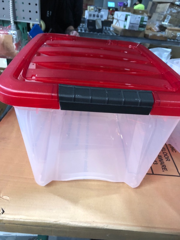 Photo 2 of  19 Quart Stackable Plastic Christmas Storage