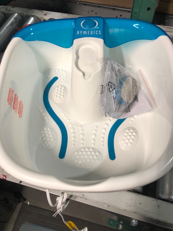 Photo 1 of **PARTS ONLY NO REFUNDS** HoMedics Bubble Mate Foot Spa, Toe Touch Controlled Foot Bath with Invigorating Bubbles and Splash Proof, Raised Massage nodes and Removable Pumice Stone