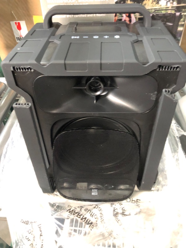 Photo 2 of **PARTS ONLY NO REFUNDS** Altec Lansing Sonic Boom - Waterproof Bluetooth Speaker with Phone Charger, IP67 Outdoor Speaker, 3 USB Charging Ports, 50 Foot Range & 20 Hours Battery Life