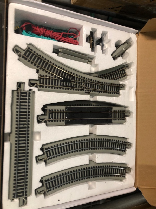 Photo 2 of Bachmann Trains Snap-Fit E-Z TRACK WORLD’S GREATEST HOBBY FIRST RAILROAD TRACK PACK - NICKEL SILVER Rail With Grey Roadbed - HO Scale Medium