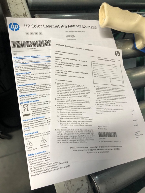 Photo 4 of HP Color LaserJet Pro M283fdw Wireless All-in-One Laser Printer, Remote Mobile Print, Scan & Copy, Duplex Printing, Works with Alexa (7KW75A)