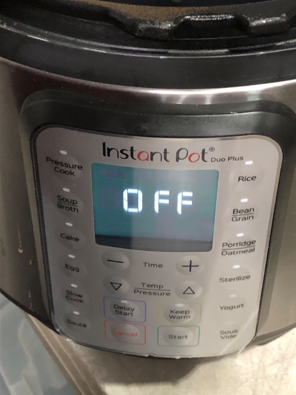 Photo 6 of ***HEAVILY USED AND DIRTY - POWERS ON - UNABLE TO TEST FURTHER***
Instant Pot Duo Plus 9-in-1 Electric Pressure Cooker, Stainless Steel, 6 Quart