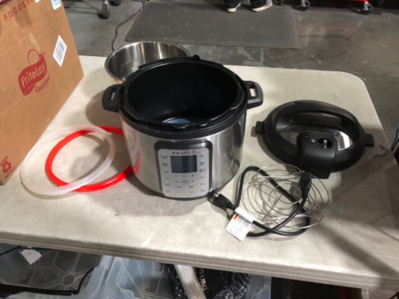 Photo 7 of ***HEAVILY USED AND DIRTY - POWERS ON - UNABLE TO TEST FURTHER***
Instant Pot Duo Plus 9-in-1 Electric Pressure Cooker, Stainless Steel, 6 Quart