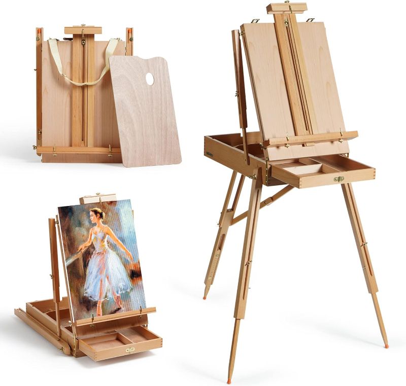 Photo 1 of  Foldable Portable Beechwood Art Easel