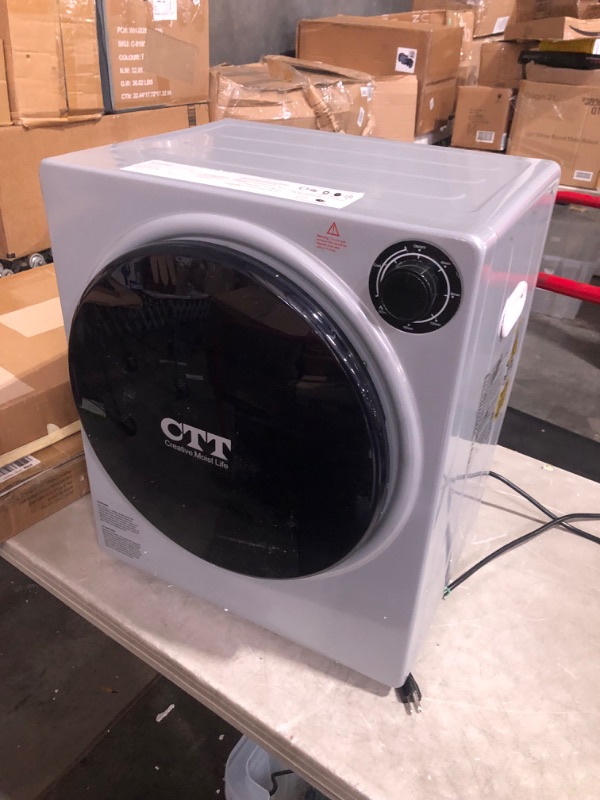 Photo 5 of ***NONREFUNDABLE - NOT FUNCTIONAL - FOR PARTS ONLY - SEE COMMENTS***
CTT Compact Dryer 2.0 cu.ft. Portable Clothes Dryers with Stainless Steel Liner Small Dryer Machine