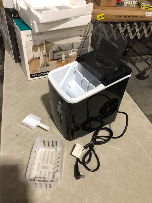 Photo 4 of ***NOT FUNCTIONAL - FOR PARTS ONLY - NONREFUNDABLE - SEE COMMENTS***
Silonn Ice Maker Countertop, 9 Cubes Ready in 6 Mins, 26lbs in 24Hrs, Self-Cleaning