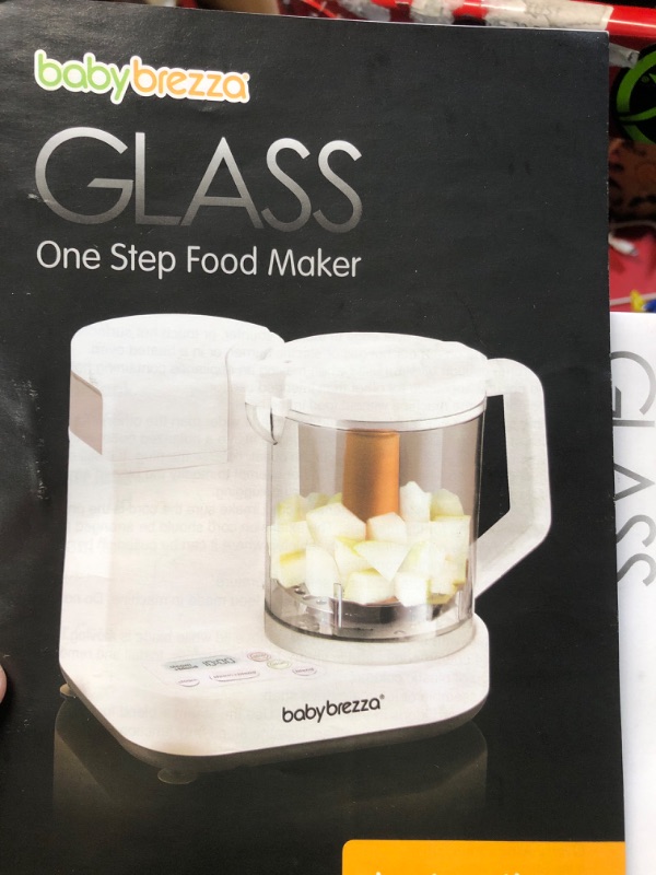 Photo 3 of Baby Brezza One Step Glass Baby Food Maker – Cooker and Blender to Steam and Puree Baby Food for Pouches in Glass Bowl - Make Organic Food for Infants and Toddlers – 4 Cup Capacity Glass Food Maker (New)