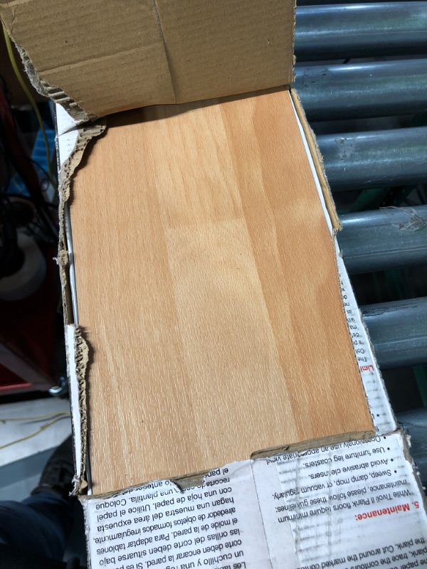 Photo 1 of Tivoli II Self Adhesive Vinyl Floor Planks, 10 Pack - 6" x 36", Maple - Peel & Stick, DIY Flooring - Natural Wood Grain Feel for Kitchen, Dining Room & Bedrooms by Achim Home Decor 10 Planks Maple