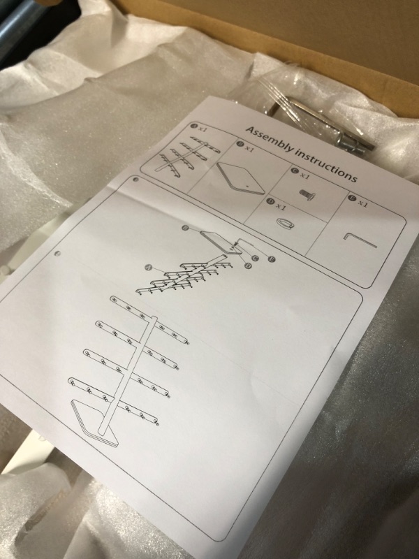 Photo 3 of ***POSSIBLE MISSING PIECES**HARDWARE WAS LOOSE IN BOX***
FEILERN Jewelry Organizer Stand Holder, 4-Tier Necklace Organizer Earring Holder with 24 Hooks