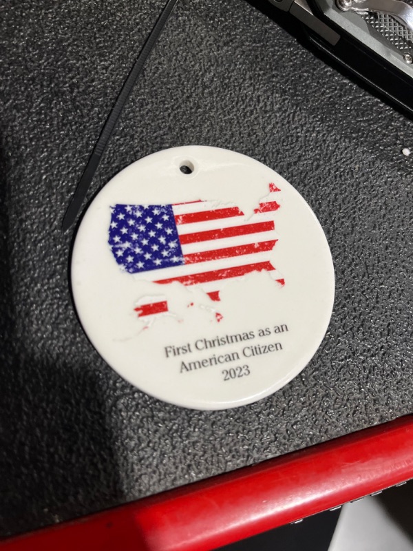 Photo 3 of 2023 Christmas Tree Ornaments – Commemorate Your First Christmas As an American Citizen 