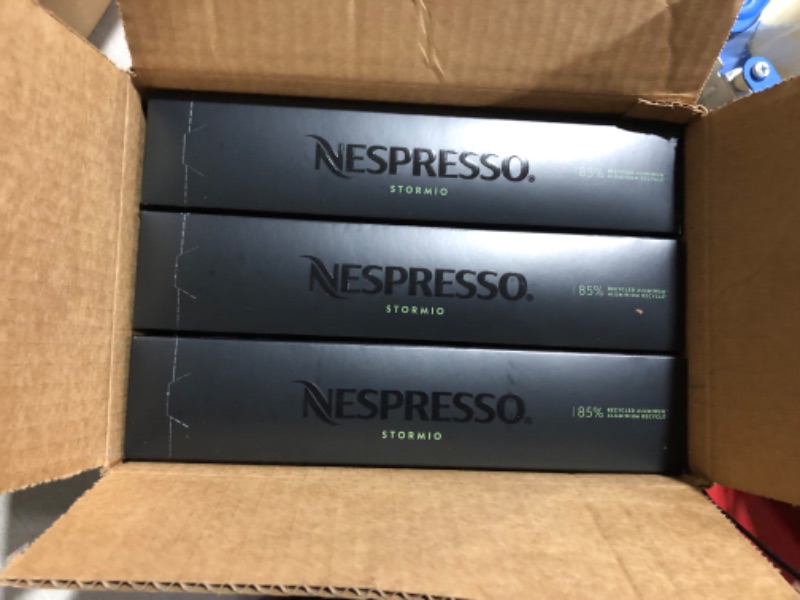 Photo 2 of ***EXPIRES 03-09-2024***
Nespresso Capsules VertuoLine, Stormio, Dark Roast Coffee, Coffee Pods, Brews 7.77 Ounce 10 Count (Pack of 3)