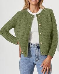 Photo 1 of Imily Bela Womens Chunky Knit Cardigan Sweaters Open Front Button Down Long Sleeve Cropped Knitted Sweater Jacket
