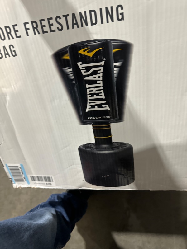 Photo 4 of ***USED***Everlast Unisex Power Core Freestanding Punch Bag Black/White