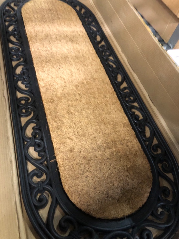 Photo 1 of (READ NOTES) A1 HOME COLLECTIONS Natural Coir and Rubber Large Door Mat, 18x48