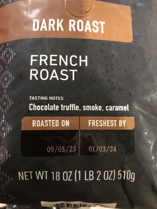 Photo 3 of **BEST BY: JANUARY 03, 2024**  Peet's Coffee, Dark Roast Whole Bean Coffee - French Roast 18 Ounce (Pack of 2)