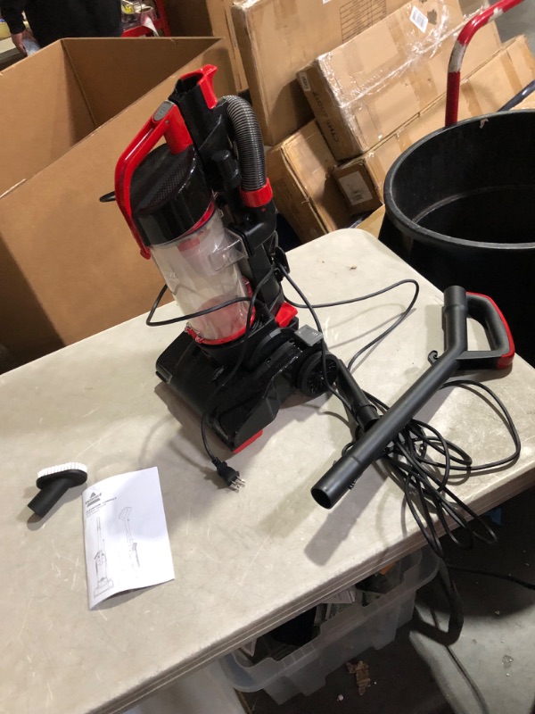 Photo 2 of ***USED - DIRTY - POWERS ON - UNABLE TO TEST FURTHER - LIKELY MISSING PIECES***
BISSELL CleanView Compact Upright Vacuum, Fits in Dorm Rooms & Apartments, Lightweight with Powerful Suction and Removable Extension Wand, 3508