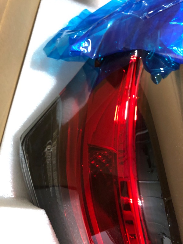 Photo 4 of Duolctrams Halogen Outer Brake Tail Light Rear Lamp Assembly w/Wire Harness Left Driver Side Compatible with 2020 