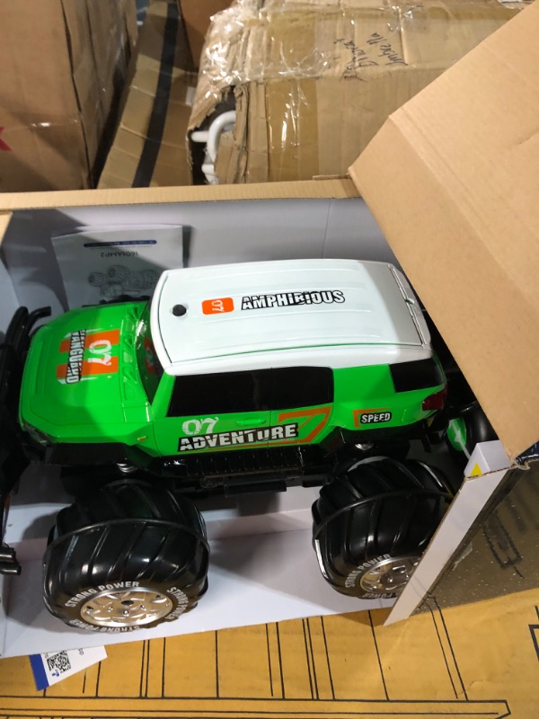 Photo 2 of ***see notes***Ruko 1601AMP2 Amphibious Remote Control Cars, 1:10 Scale All Terrains 4WD RC Car, IPX6 Waterproof Monster Truck 