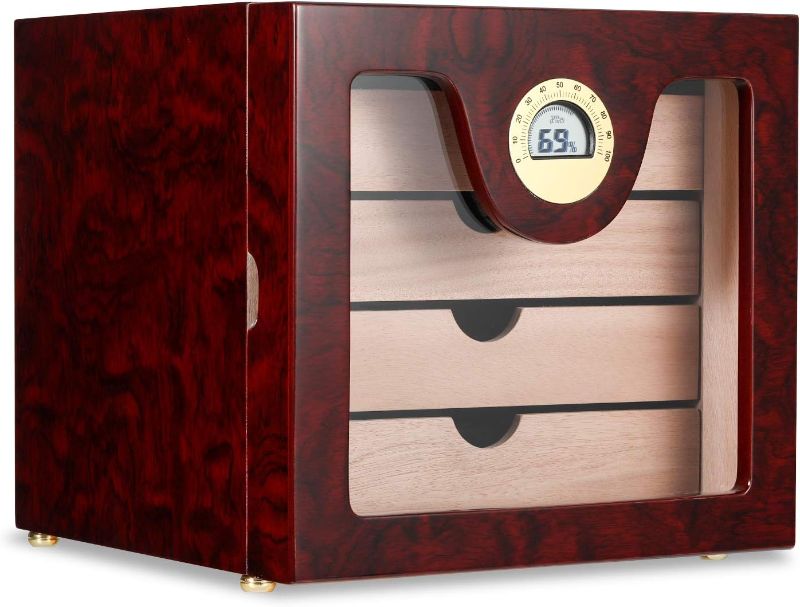 Photo 1 of 
Woodronic Cigar Humidor Cabinet for 50-100 Cigars with Digital Hygrometer,